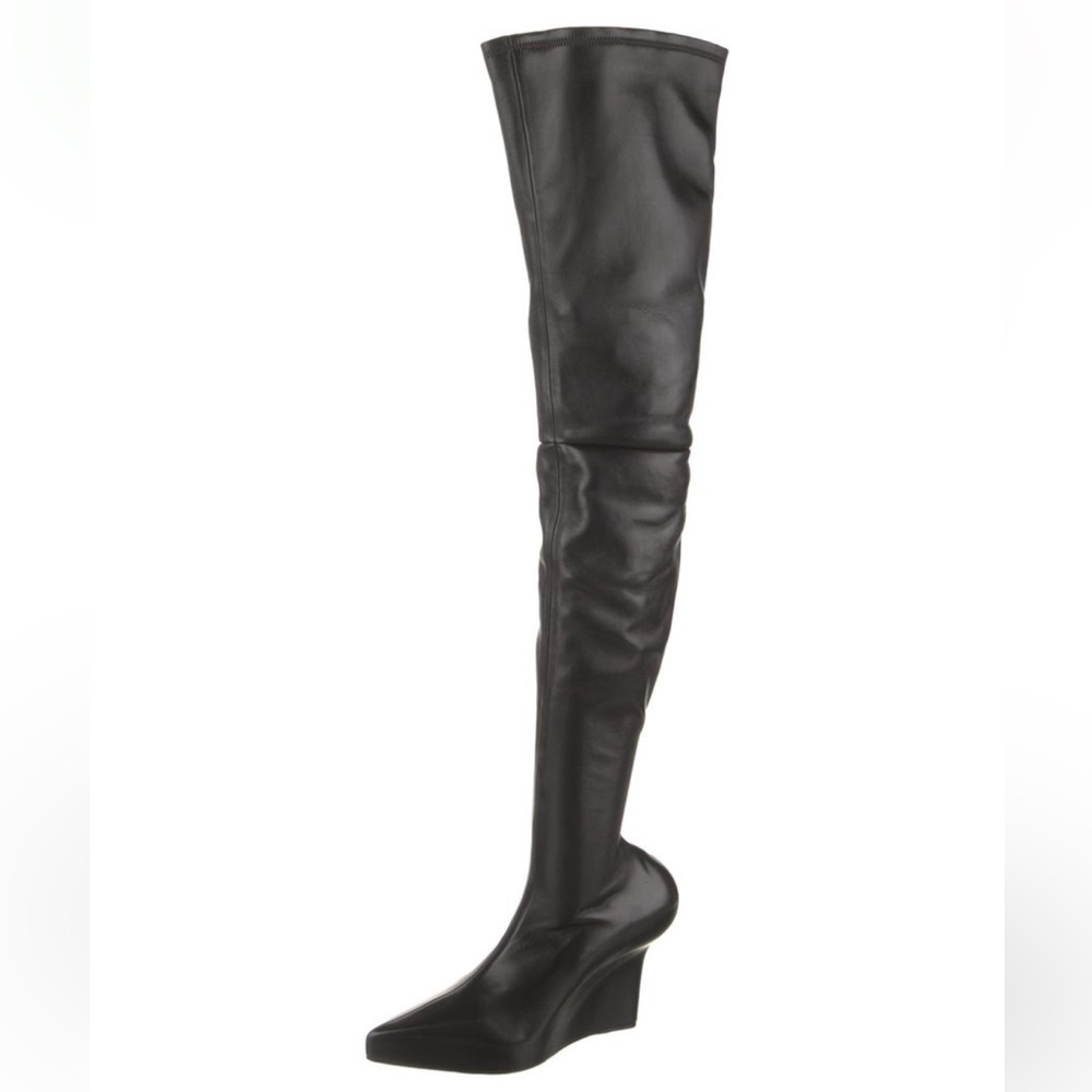 Givenchy leather Thigh high Boots - Picture 3 of 5